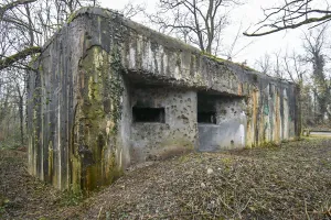 Ligne Maginot - 11/1 - CHALAMPE BERGE NORD - (Casemate d'infanterie - Double) - Coté Nord, depuis le Rhin