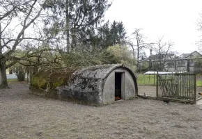 Ligne Maginot - HERBITZHEIM  10 - (Abri) - L'abri en tôle métro recouvert d'une fine couche de béton.