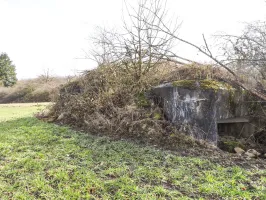 Ligne Maginot - PASSAGE à NIVEAU - (Blockhaus pour arme infanterie) - La façade de tir ouest.