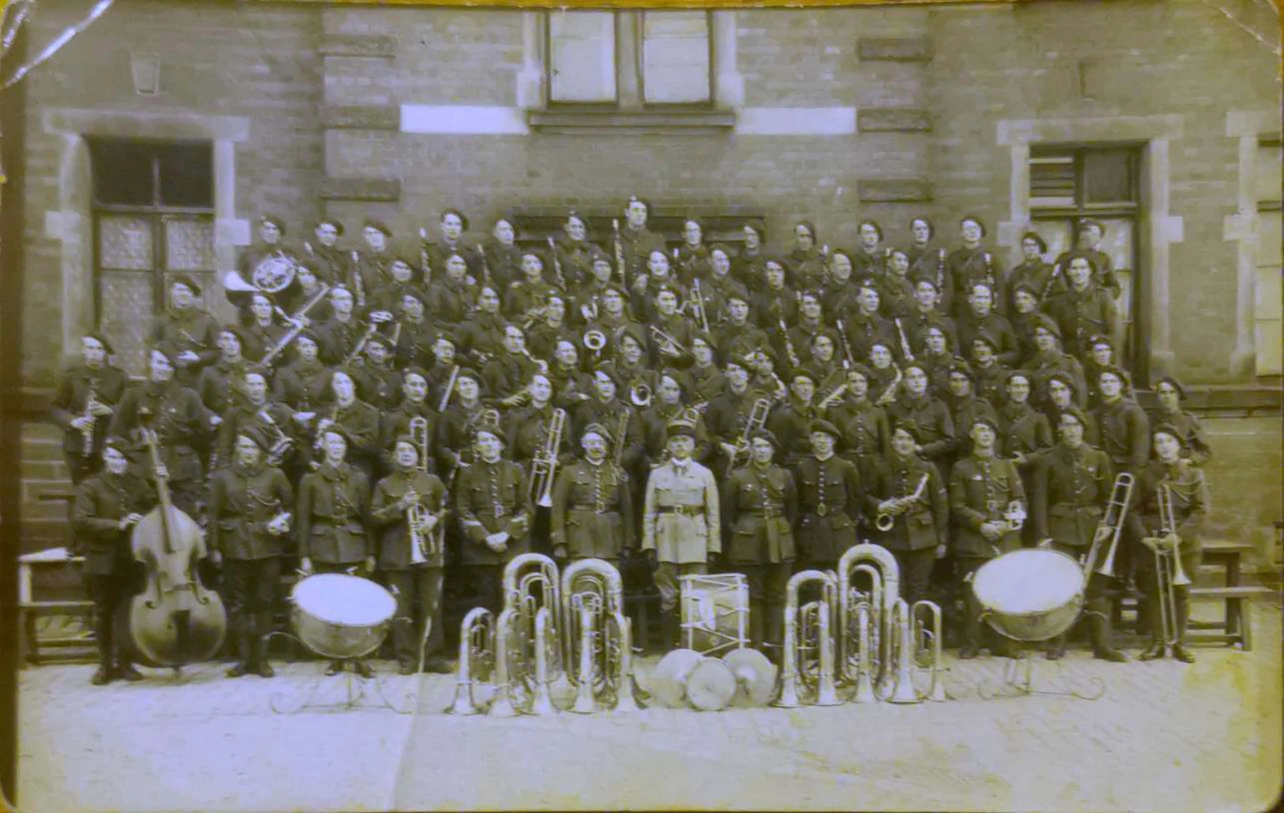Ligne Maginot - 146° Régiment d'Infanterie de Forteresse (146° RIF) - La musique du 146 RI, photo datant de 1936 ou 1937