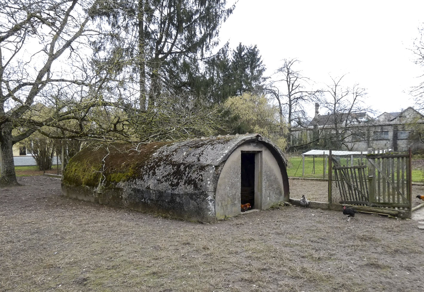 Ligne Maginot - HERBITZHEIM  10 - (Abri) - L'abri en tôle métro recouvert d'une fine couche de béton.