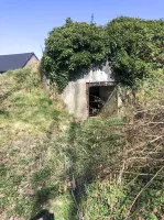 Ligne Maginot - BRUILLE NORD - (Blockhaus pour canon) - La façade arrière du bloc