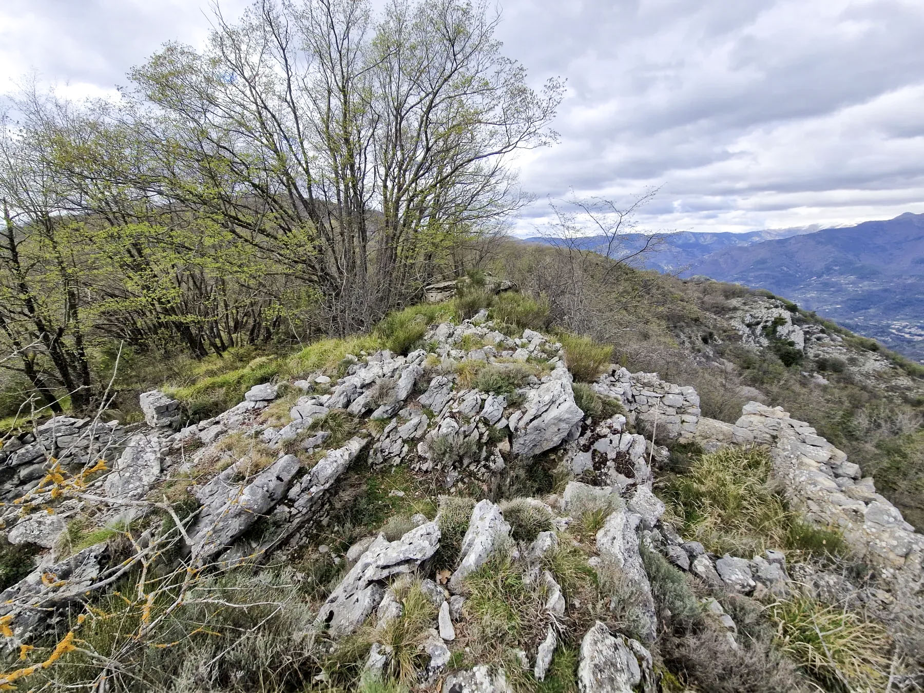 Ligne Maginot - COL DE SEGRA NORD - (Observatoire d'infanterie) - A droite l'observatoire, à gauche le créneau de défense et dessus le blockhaus.