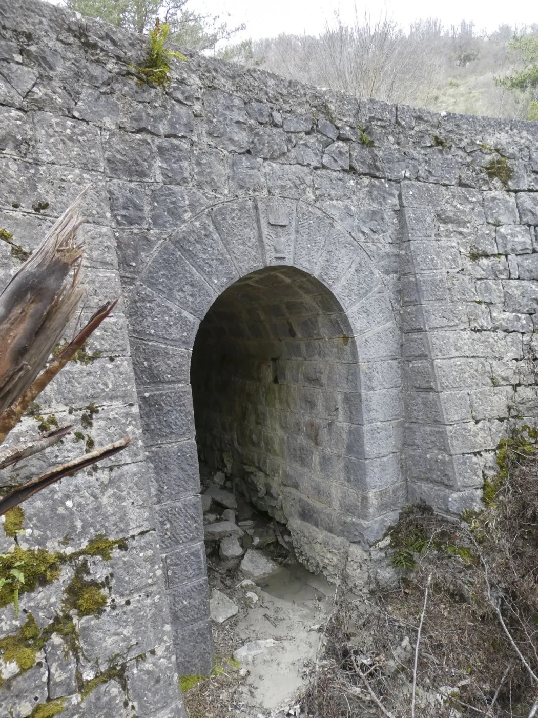 Ligne Maginot - YEGA - YIEGA (CHR ET RAVITAILLEMENT) - (PC) - Environnement
Pont sur la piste militaire reliant le col de Ségra au col de Braus.