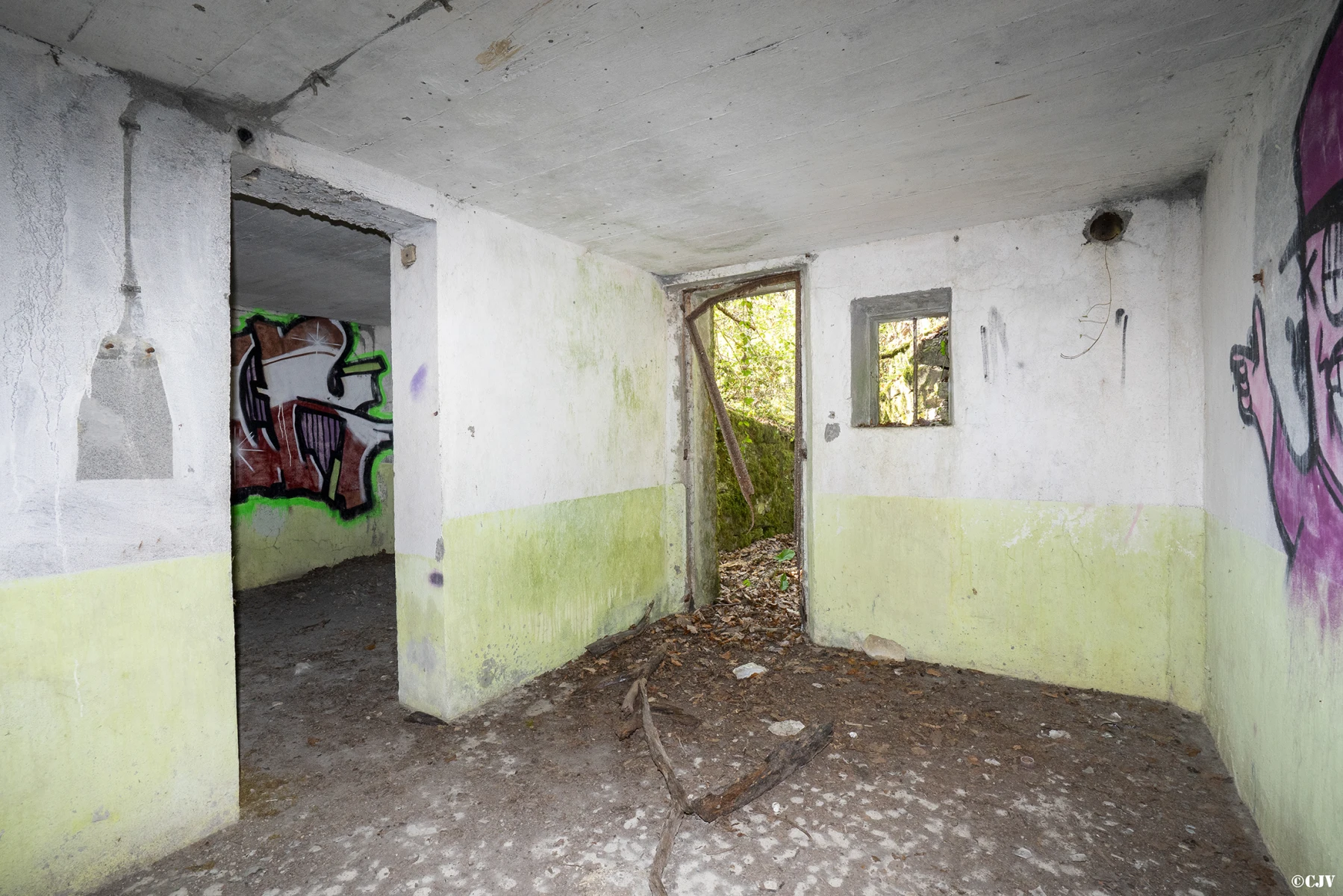 Ligne Maginot - GROS BOIS (160° RIF) - (PC de Sous-Secteur) - Le bâtiment central du PC