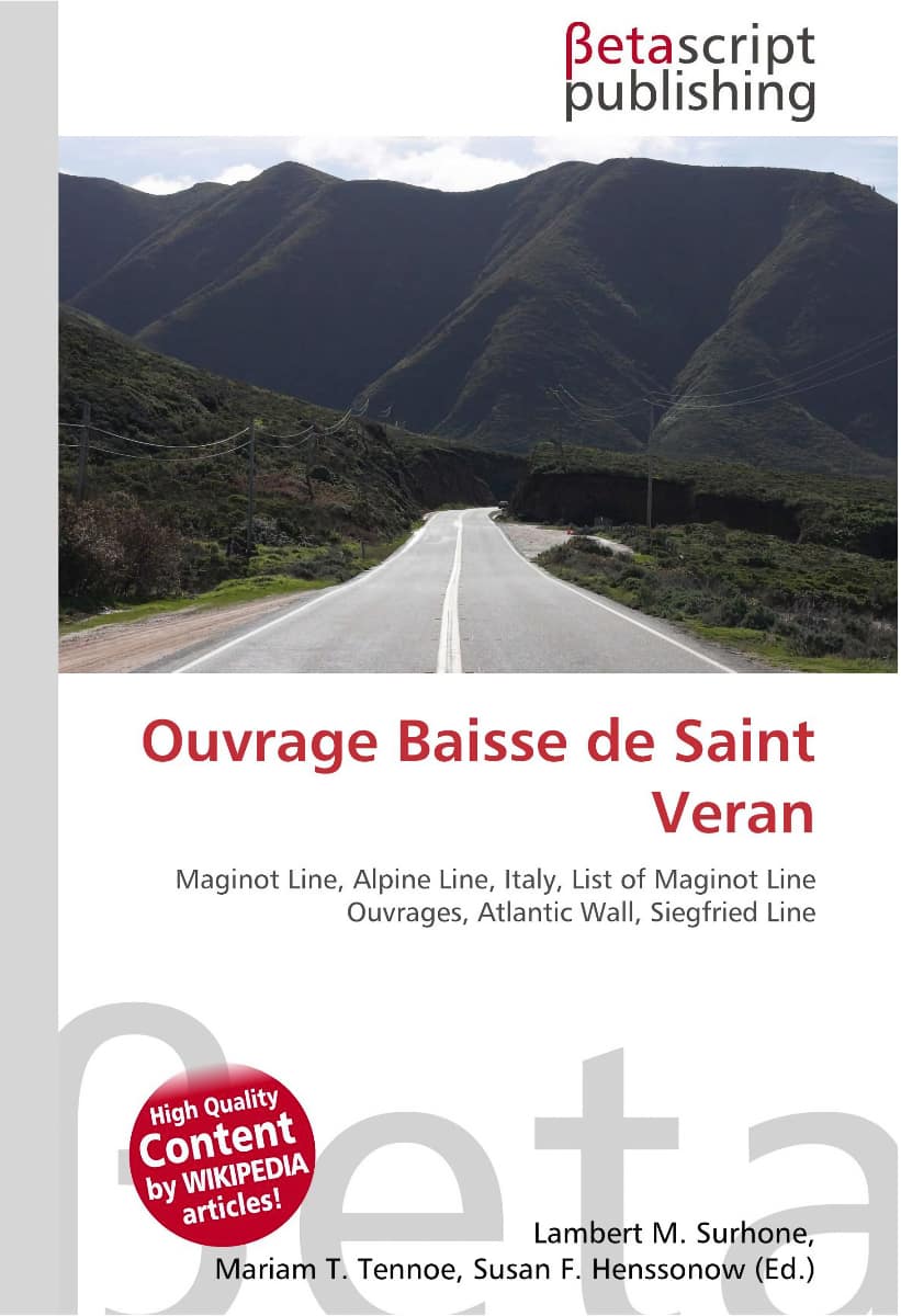Livre - Ouvrage Baisse de Saint Veran (LAMBERT M Surhone) - LAMBERT M Surhone