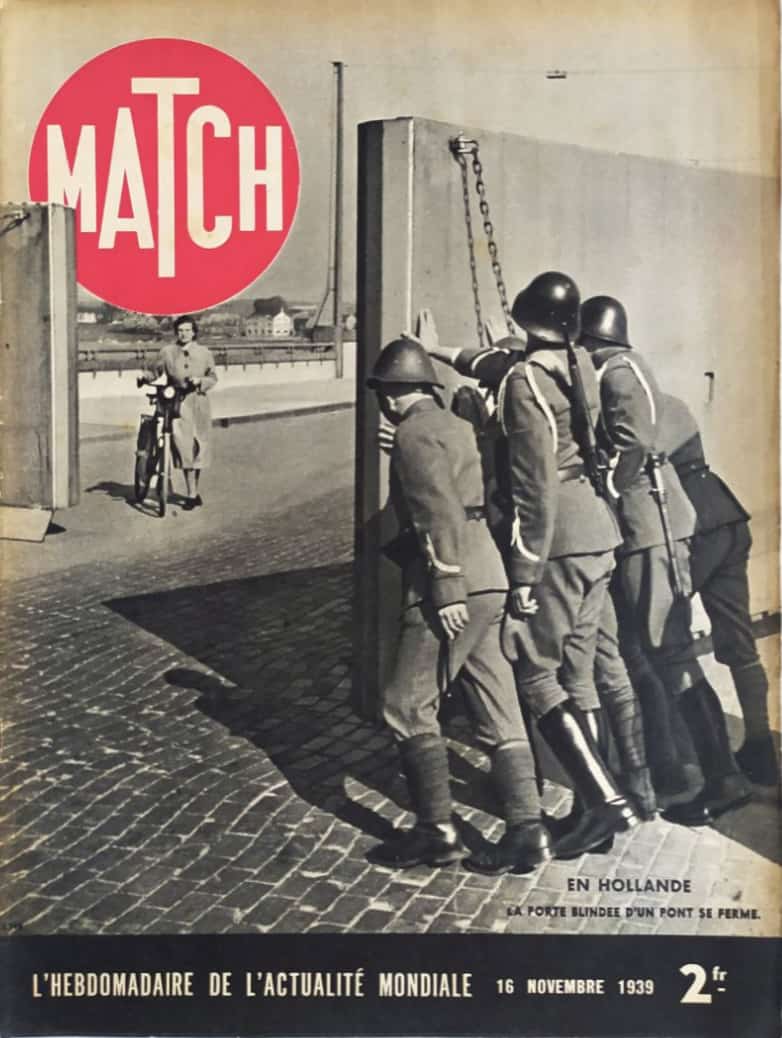 Match n° 72 du 16/11/1939 : Coupe imaginaire d’un ouvrage Maginot et Entrée Munitions du Mont des Welches en page 24. - Collectif