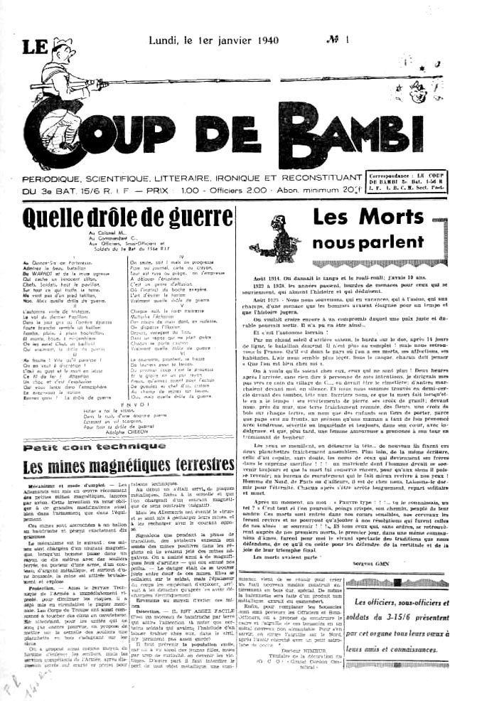 Livre - Le coup de Bambi (156° RIF - 3° Bon) - 156° RIF - 3° Bon