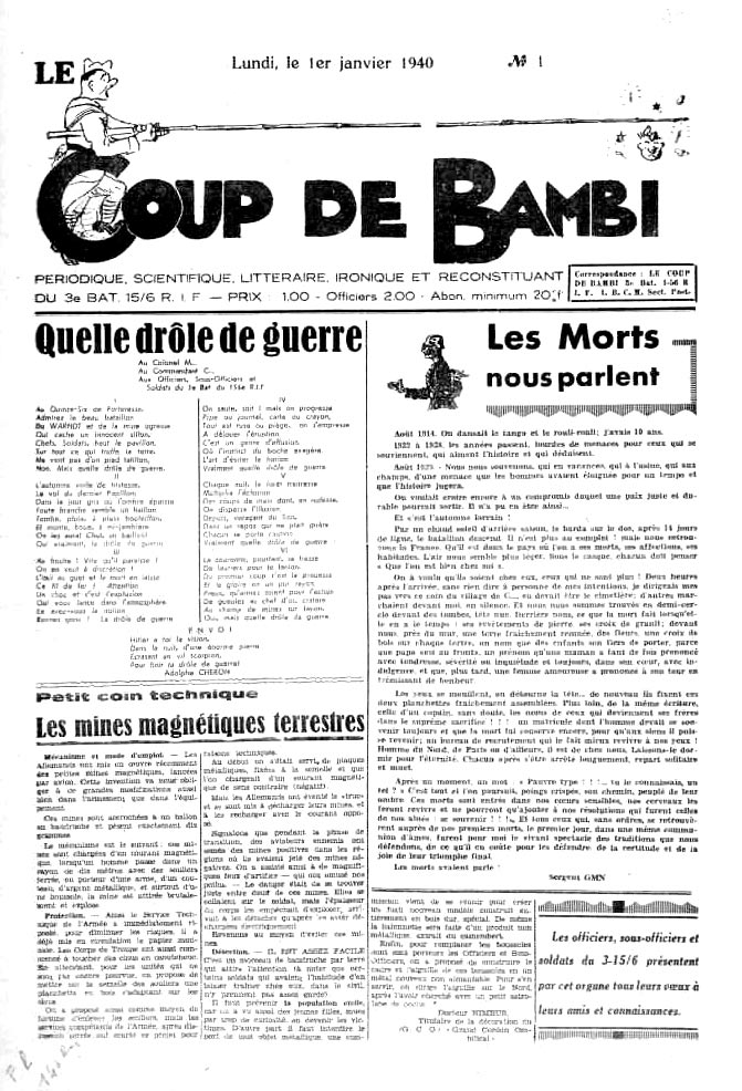 Livre - Le coup de Bambi (156° RIF - 3° Bon) - 156° RIF - 3° Bon